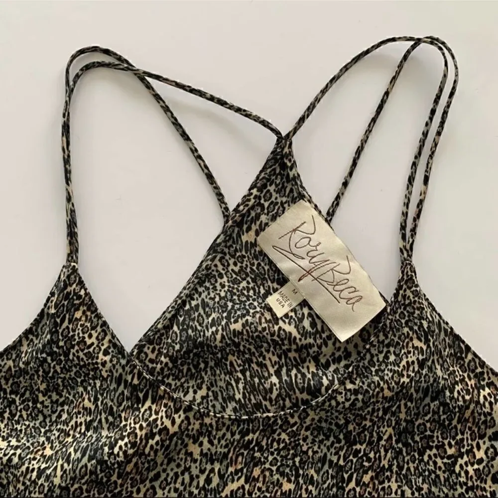 Revolve Rory Beca Leopard Print Cami Slip Dress - Picture 3 of 7